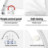 Cefito White Non-Electric Bidet Toilet Seat for Enhanced Hygiene - Rear View