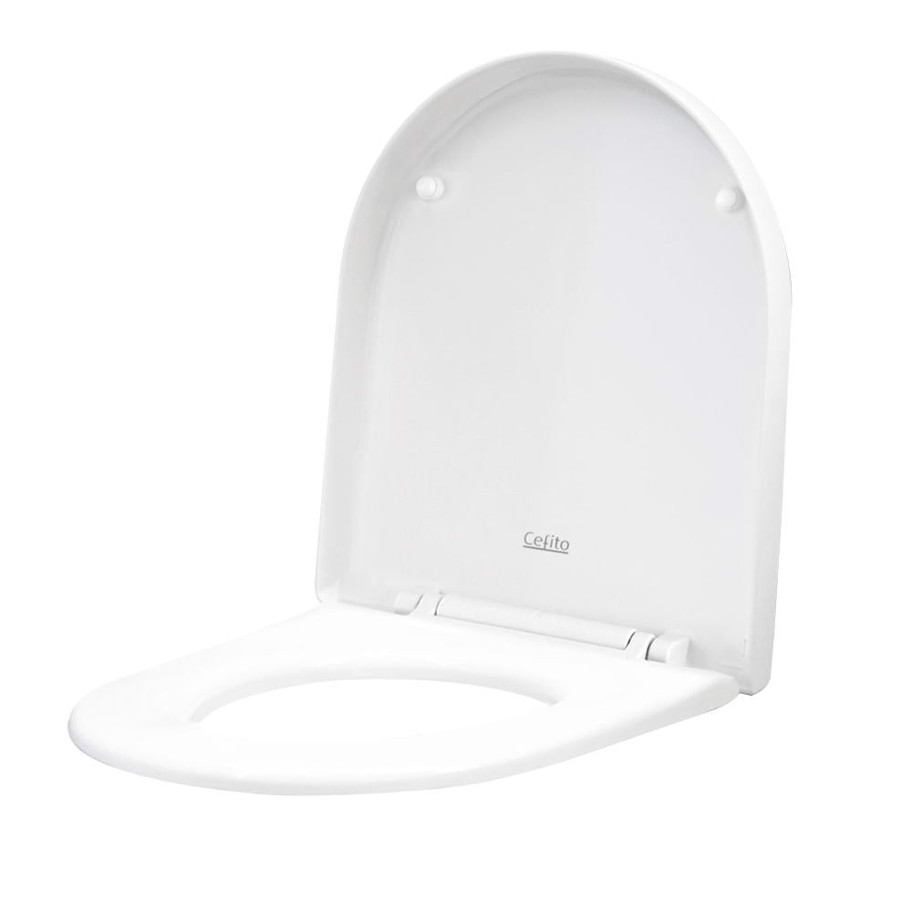 Cefito Universal Soft-Close Toilet Seat Cover - Durable U Shape Bathroom Essential