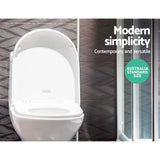 Cefito Universal Soft-Close Toilet Seat Cover - Durable U Shape Bathroom Essential - Top-Down View
