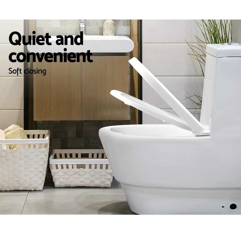 Cefito Universal Soft-Close Toilet Seat Cover - Durable U Shape Bathroom Essential