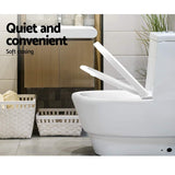 Cefito Universal Soft-Close Toilet Seat Cover - Durable U Shape Bathroom Essential - Close-Up Angle