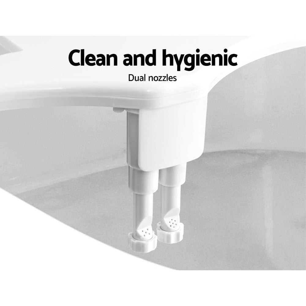 Cefito Manual Bidet Seat with Dual Nozzles for Enhanced Hygiene and Easy Installation