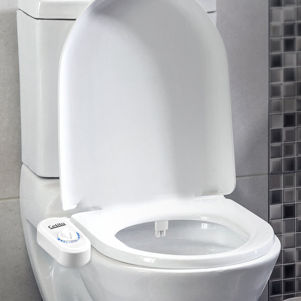 Cefito Manual Bidet Seat with Dual Nozzles for Enhanced Hygiene and Easy Installation