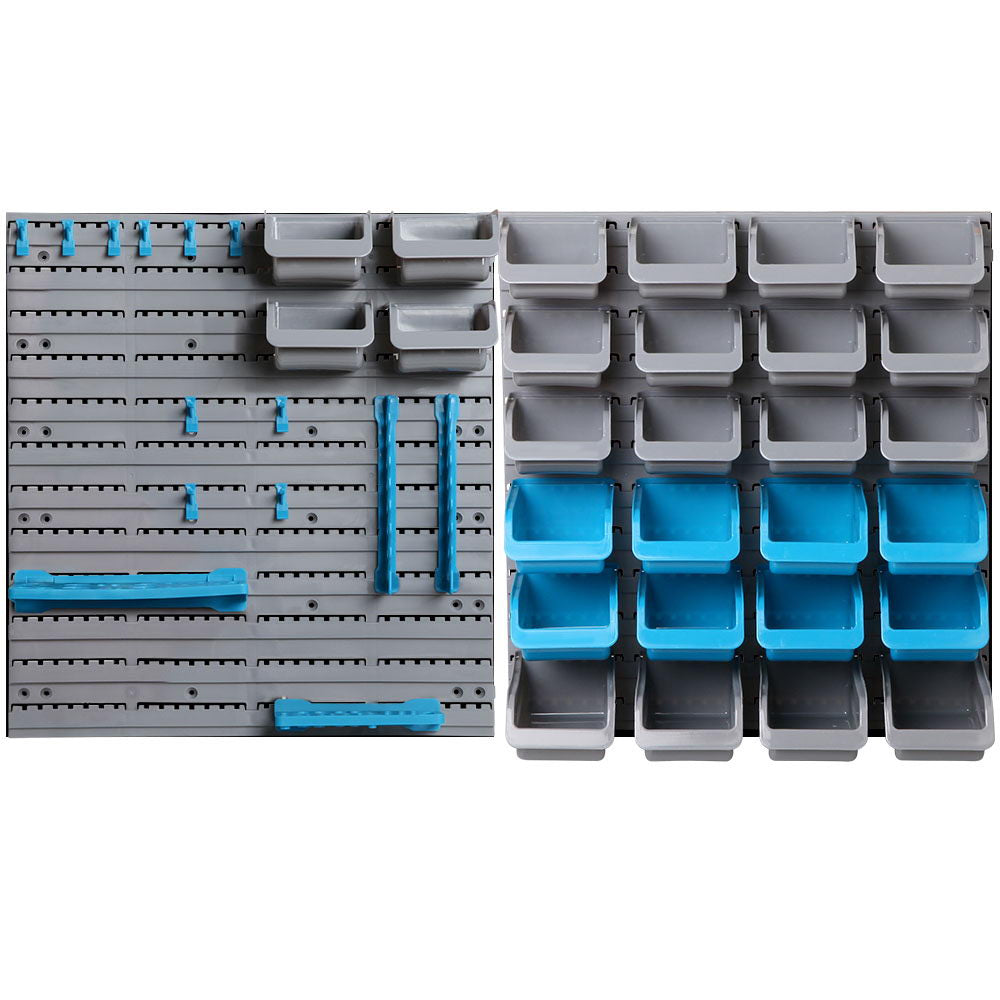 Wall-Mounted 44-Bin Storage Organizer Rack by Giantz