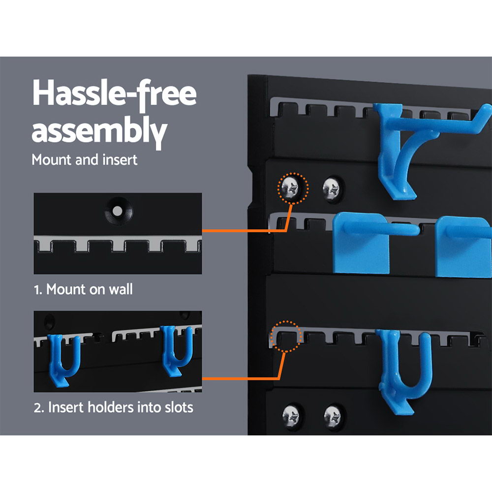 Giantz Tool Organizer Rack with Peg Boards and Removable Holders for Garage Storage
