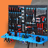 Giantz Tool Organizer Rack with Peg Boards and Removable Holders for Garage Storage - Close-Up Angle