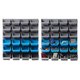 Versatile 48-Bin Wall-Mounted Storage Organizer for Tools and Accessories
