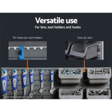 Versatile 48-Bin Wall-Mounted Storage Organizer for Tools and Accessories - Top-Down View