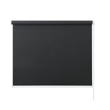 Sleek Dark Grey Blockout Roller Shades - 0.9m x 2.1m Privacy Solution - Front View