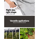 Heavy-Duty Black Nylon Bird Netting - 10m x 20m Anti-Bird Solution - Rear View