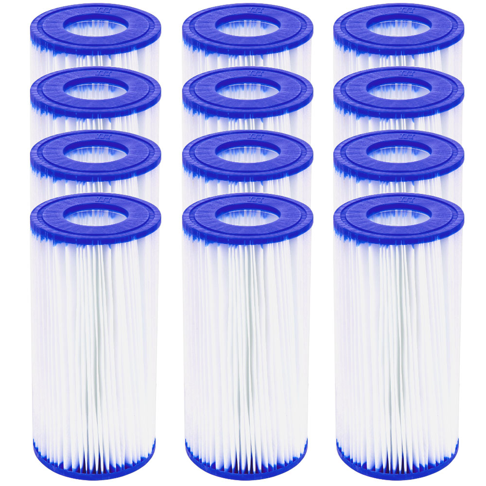 Bestway 12-Pack Replacement Filter Cartridge for 1500 GPH Above Ground Pool Pumps