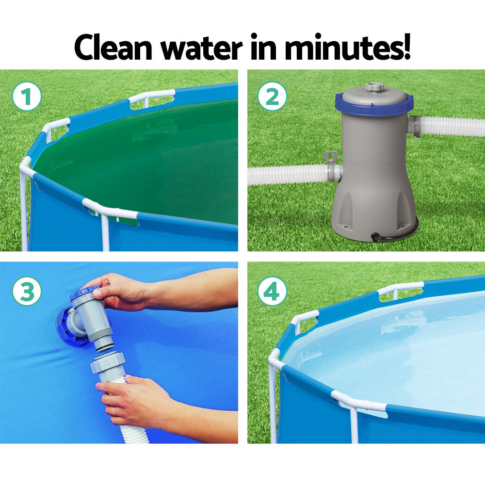 Bestway 2006L/H Above-Ground Pool Filter Pump and Cleaner