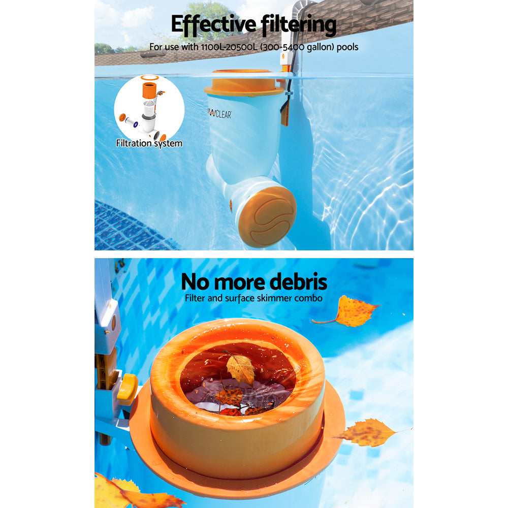 Bestway Skimatic Filter Pump and Skimmer Combo for Effortless Pool Cleaning - 2,574L/H