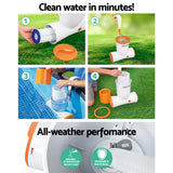 Bestway Skimatic Filter Pump and Skimmer Combo for Effortless Pool Cleaning - 2,574L/H - 45-Degree Angle