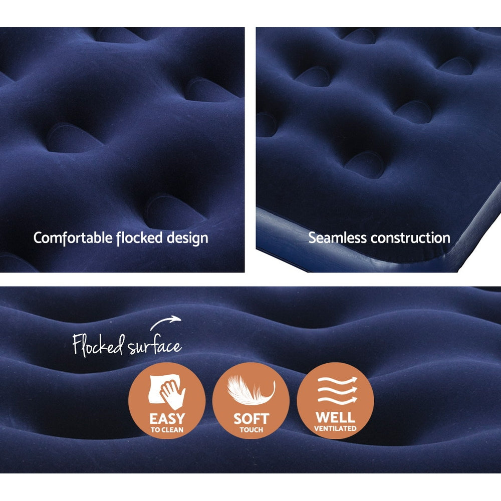 Bestway Single Air Mattress - Quick Inflate & Comfortable for Camping