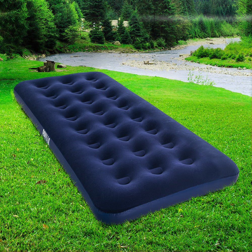 Bestway Single Air Mattress - Quick Inflate & Comfortable for Camping