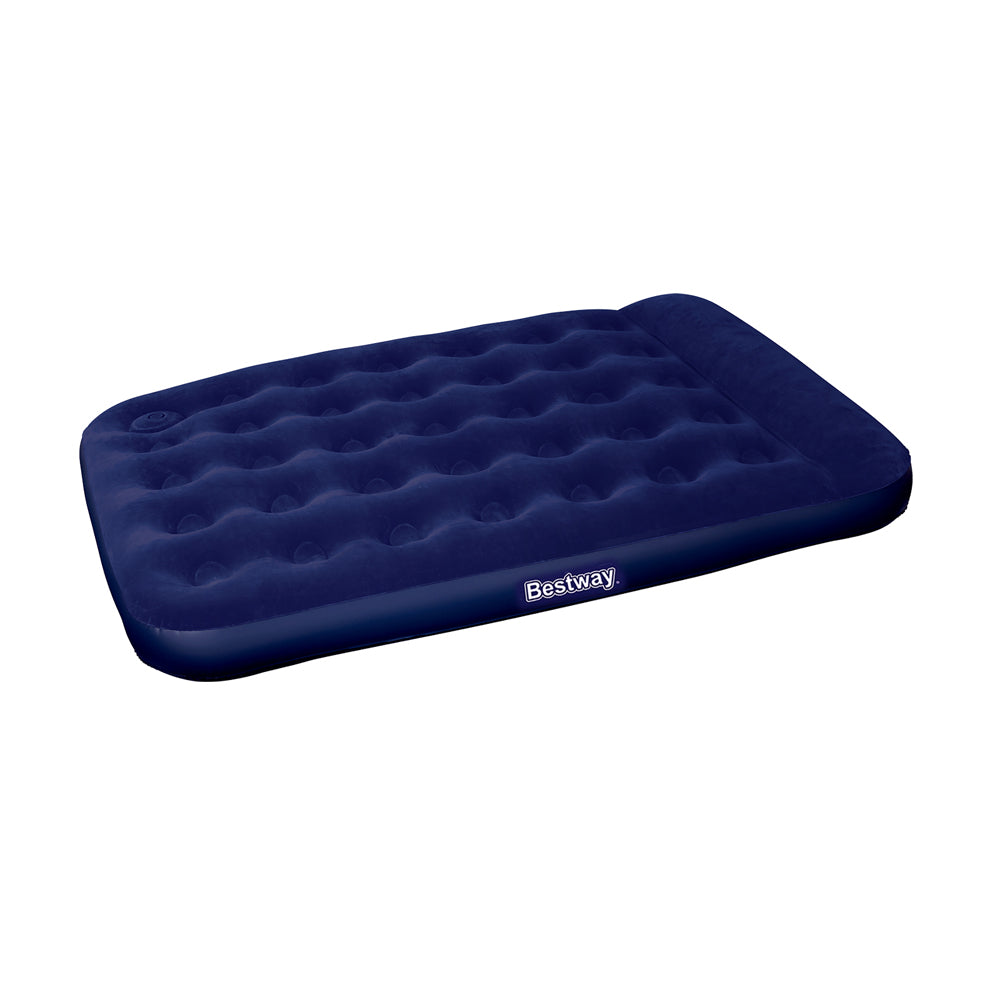 Bestway Double Air Mattress with Built-in Pillow - Navy Blue