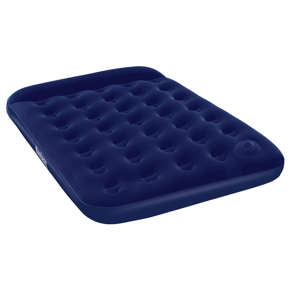 Bestway Double Air Mattress with Built-in Pillow - Navy Blue