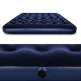 Bestway Durable Queen Size Inflatable Air Mattress - Navy Blue - 45-Degree Angle