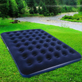 Bestway Durable Queen Size Inflatable Air Mattress - Navy Blue - Close-Up Angle