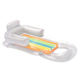 Bestway Pool Float Inflatable Lounge Seat Pillow Bed Cup Holder - Side View