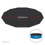 Bestway Pool Cover Fits 3.66m/12ft Round Swimming Pool PVC Blanket 3.7m - Front View