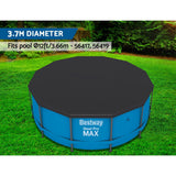 Bestway Pool Cover Fits 3.66m/12ft Round Swimming Pool PVC Blanket 3.7m - Top-Down View