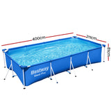 Durable Bestway Steel Pro™ Above Ground Pool – 4M Heavy Duty Frame - Front View