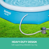 Bestway Fast Set Inflatable Round Pool with Filter Pump - 45-Degree Angle