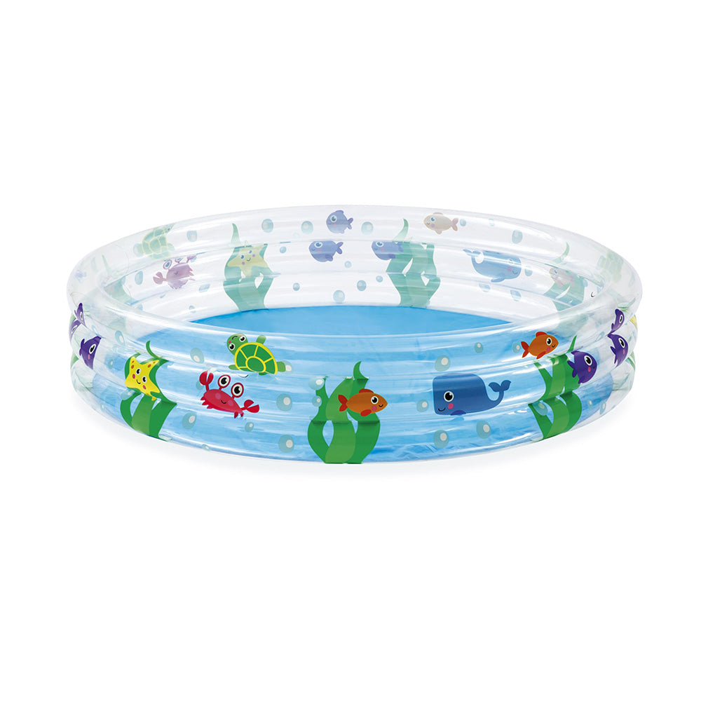 Inflatable Round Above Ground Family Pool for Kids - Bestway Summer Fun