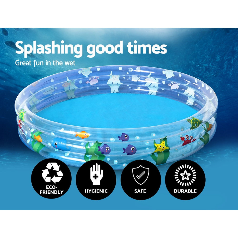 Inflatable Round Above Ground Family Pool for Kids - Bestway Summer Fun