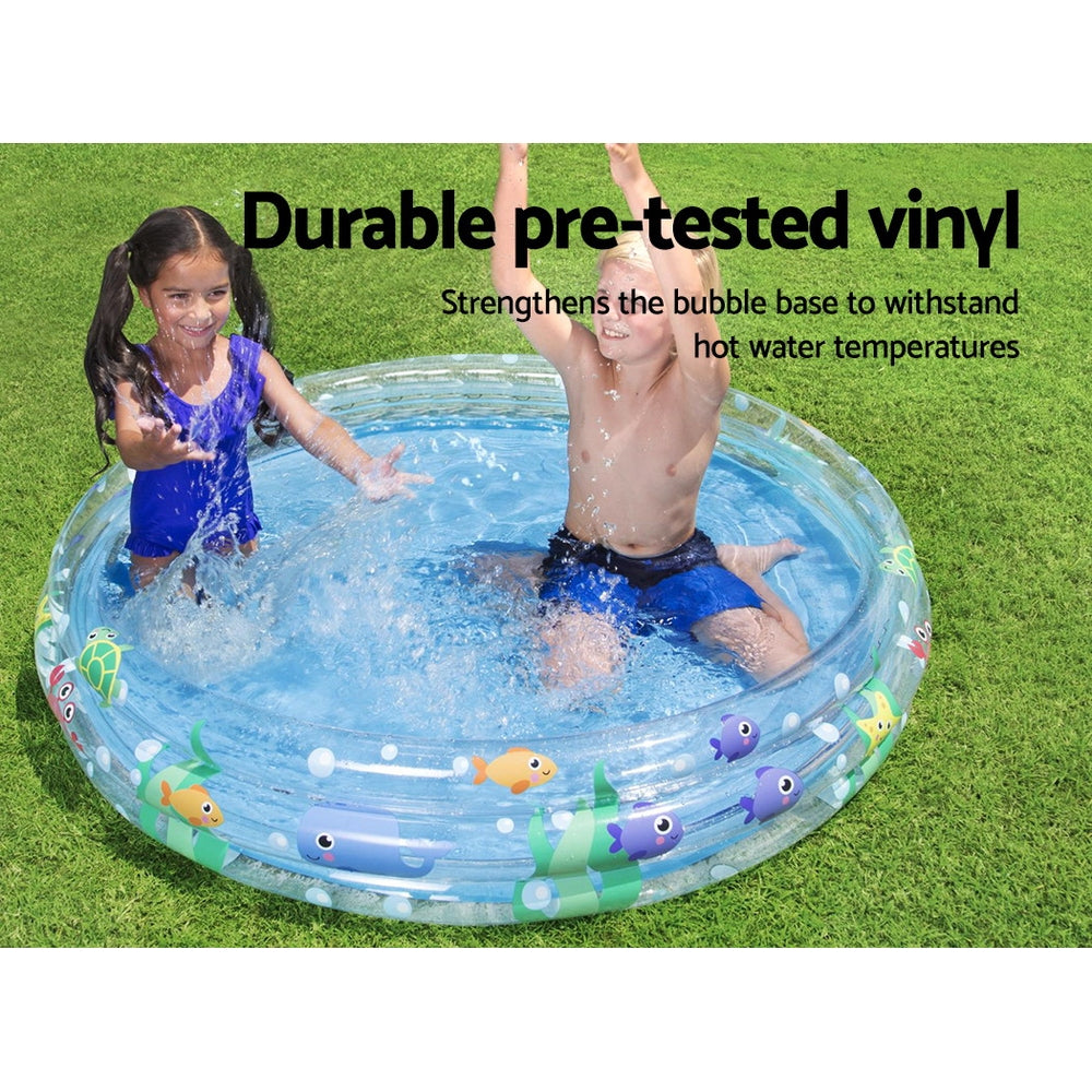 Inflatable Round Above Ground Family Pool for Kids - Bestway Summer Fun