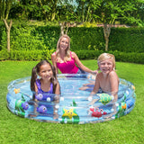 Inflatable Round Above Ground Family Pool for Kids - Bestway Summer Fun