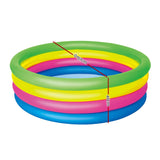 Bestway Round Inflatable Family Pool for Kids – Perfect Summer Splash Zone - Front View