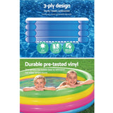 Bestway Round Inflatable Family Pool for Kids – Perfect Summer Splash Zone - 45-Degree Angle