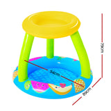 Bestway Family Inflatable Pool with Detachable Sunshade for Kids - Front View