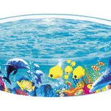 Bestway Inflatable Fill-n-Fun Odyssey Pool for Kids - Easy Setup Above Ground Play Pool - Side View