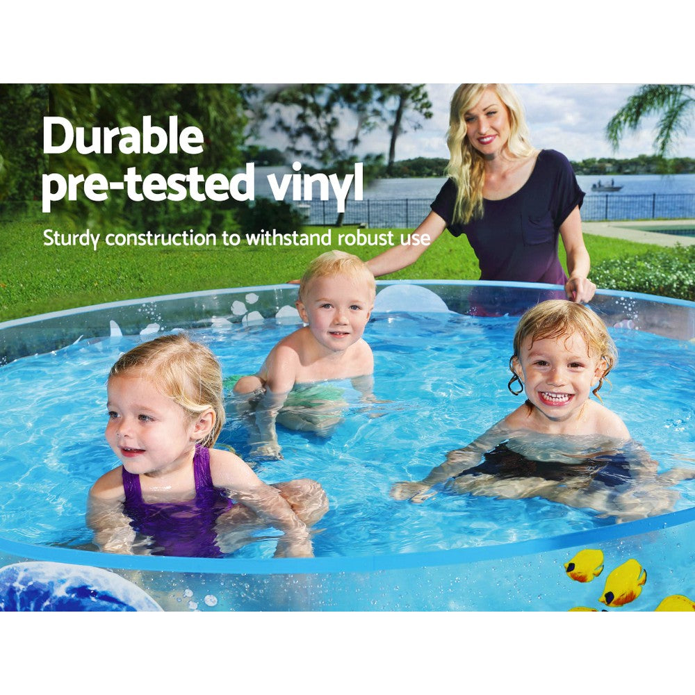 Bestway Inflatable Fill-n-Fun Odyssey Pool for Kids - Easy Setup Above Ground Play Pool