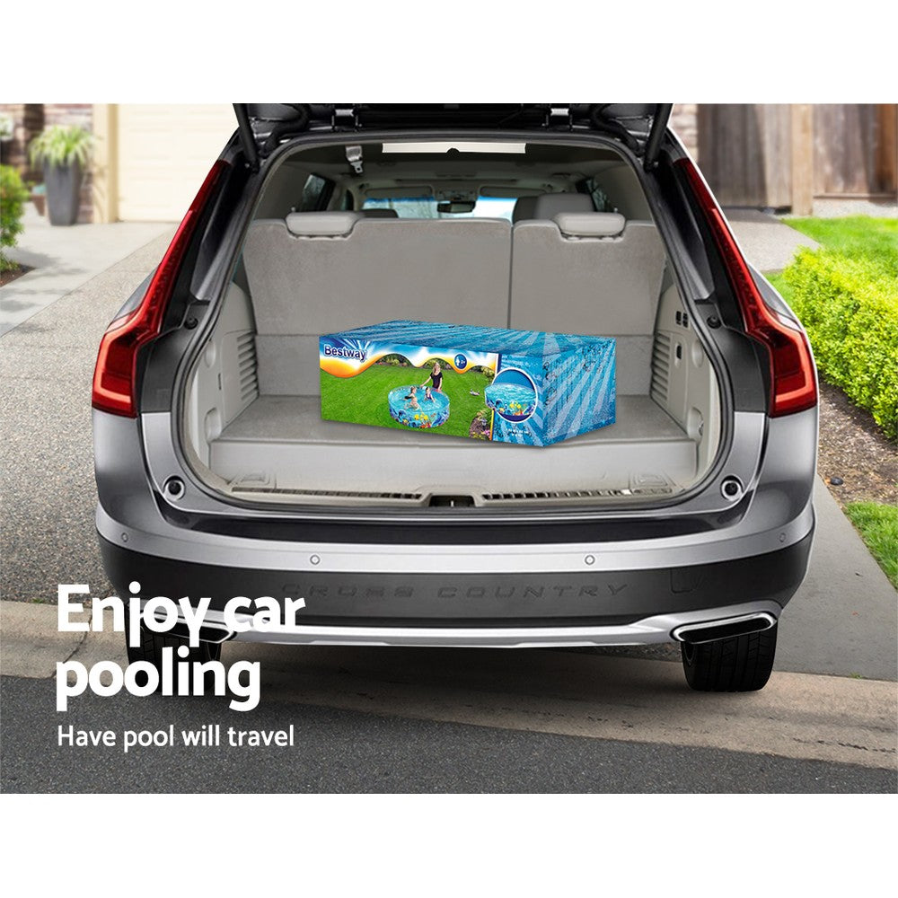 Bestway Inflatable Fill-n-Fun Odyssey Pool for Kids - Easy Setup Above Ground Play Pool
