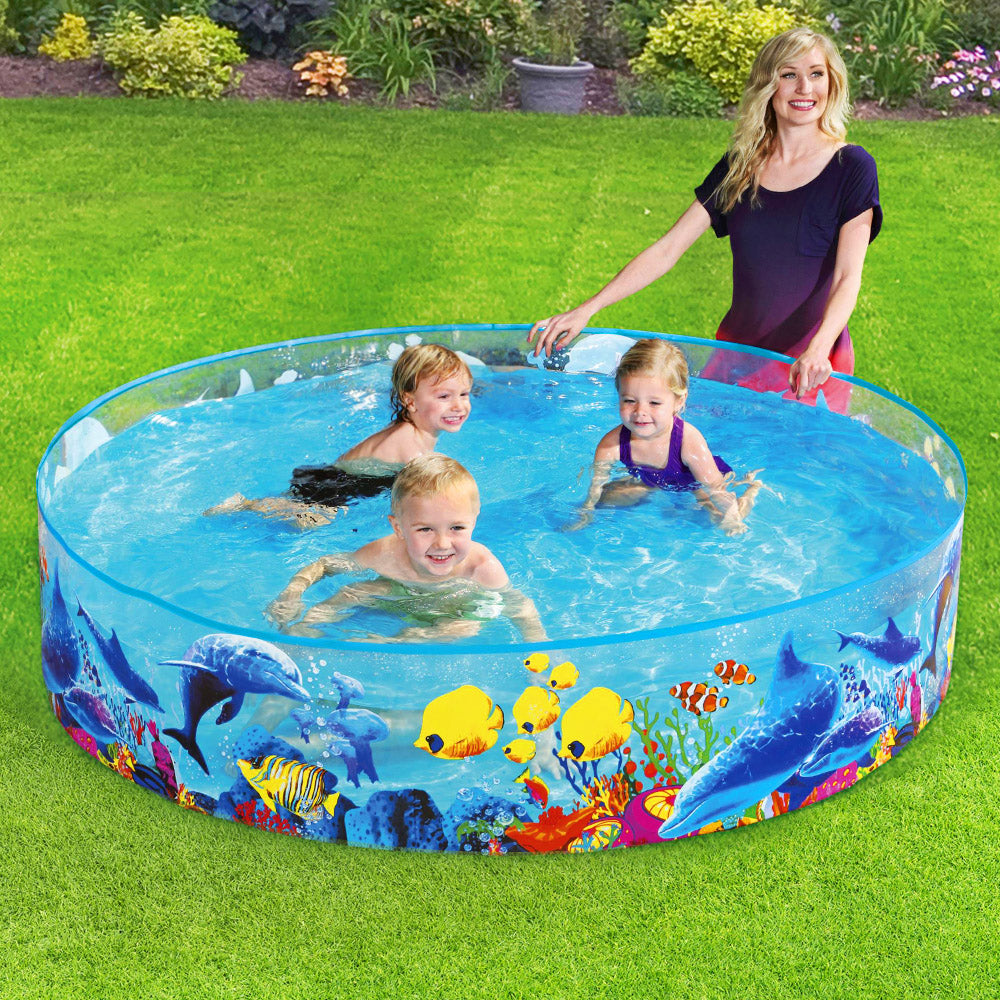 Bestway Inflatable Fill-n-Fun Odyssey Pool for Kids - Easy Setup Above Ground Play Pool