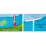 Bestway Kids Pool 152x38cm Round Steel Frame Swimming Pools Above Ground 580L - Side View