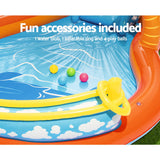 Bestway Kids Pool 265x265x104cm Inflatable Above Ground Swimming Play Pools 208L - Rear View