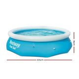 Bestway 10ft x 30in Fast Set Family Pool - Summer Fun for Your Backyard - Front View