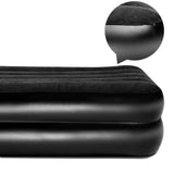 Bestway Queen-Size Inflatable Air Bed with Built-in Pump - Black - Side View