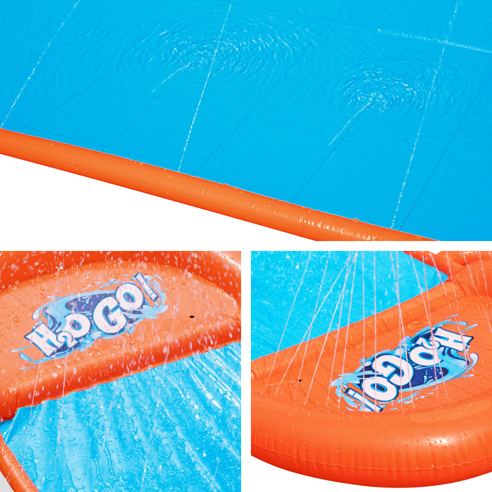 Bestway H2OGO! Single Inflatable Water Slide for Kids - 4.88m Splash Fun