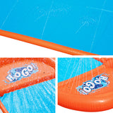 Bestway H2OGO! Single Inflatable Water Slide for Kids - 4.88m Splash Fun - Top-Down View