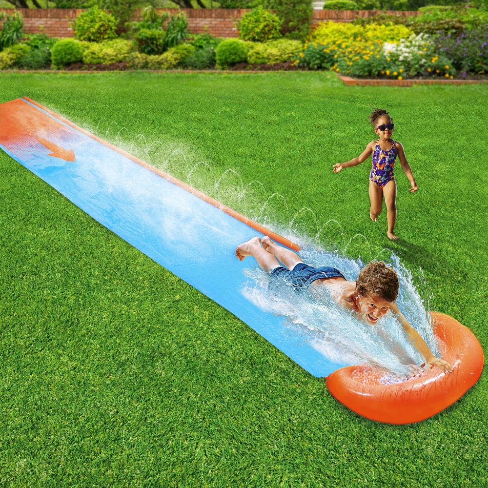 Bestway H2OGO! Single Inflatable Water Slide for Kids - 4.88m Splash Fun