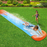 Bestway H2OGO! Single Inflatable Water Slide for Kids - 4.88m Splash Fun - Low Angle