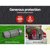 Weisshorn Double Self-Inflating Camping Mattress - Grey - Close-Up Angle
