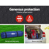 Weisshorn Blue Self-Inflating Camping Mattress - Close-Up Angle